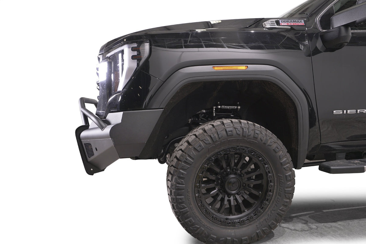 Black Steel Elite Front Bumper • GMC Sierra 2500HD–3500HD