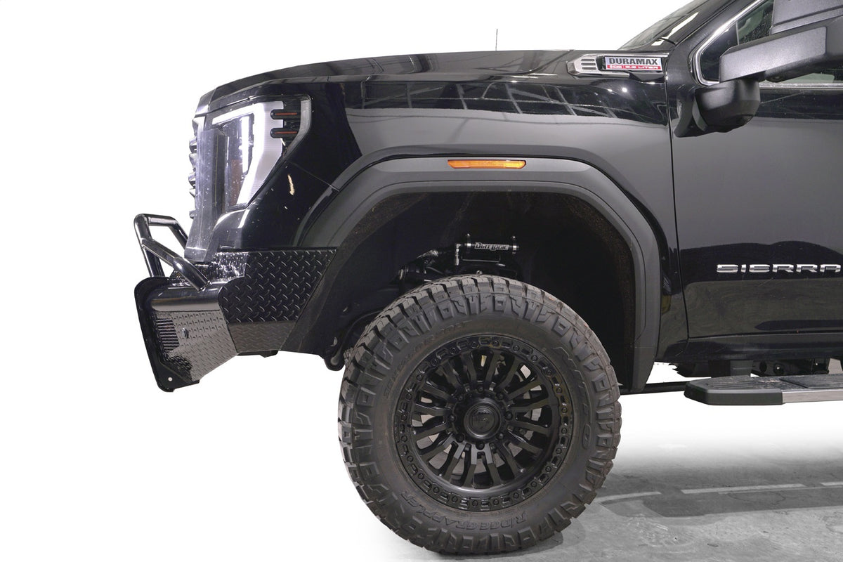 Black Steel Front Bumper • GMC Sierra 2500HD–3500HD