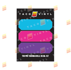 Taco Vinyl Pro Grille Decals
