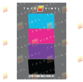 2014-2021 Tundra Grille Decals