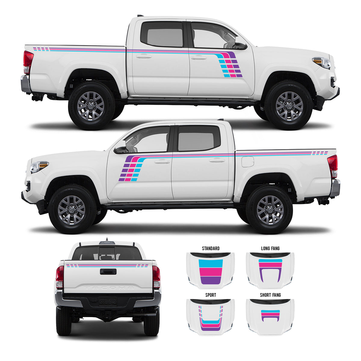 2016-2023 Tacoma Checkered Stripe Kit