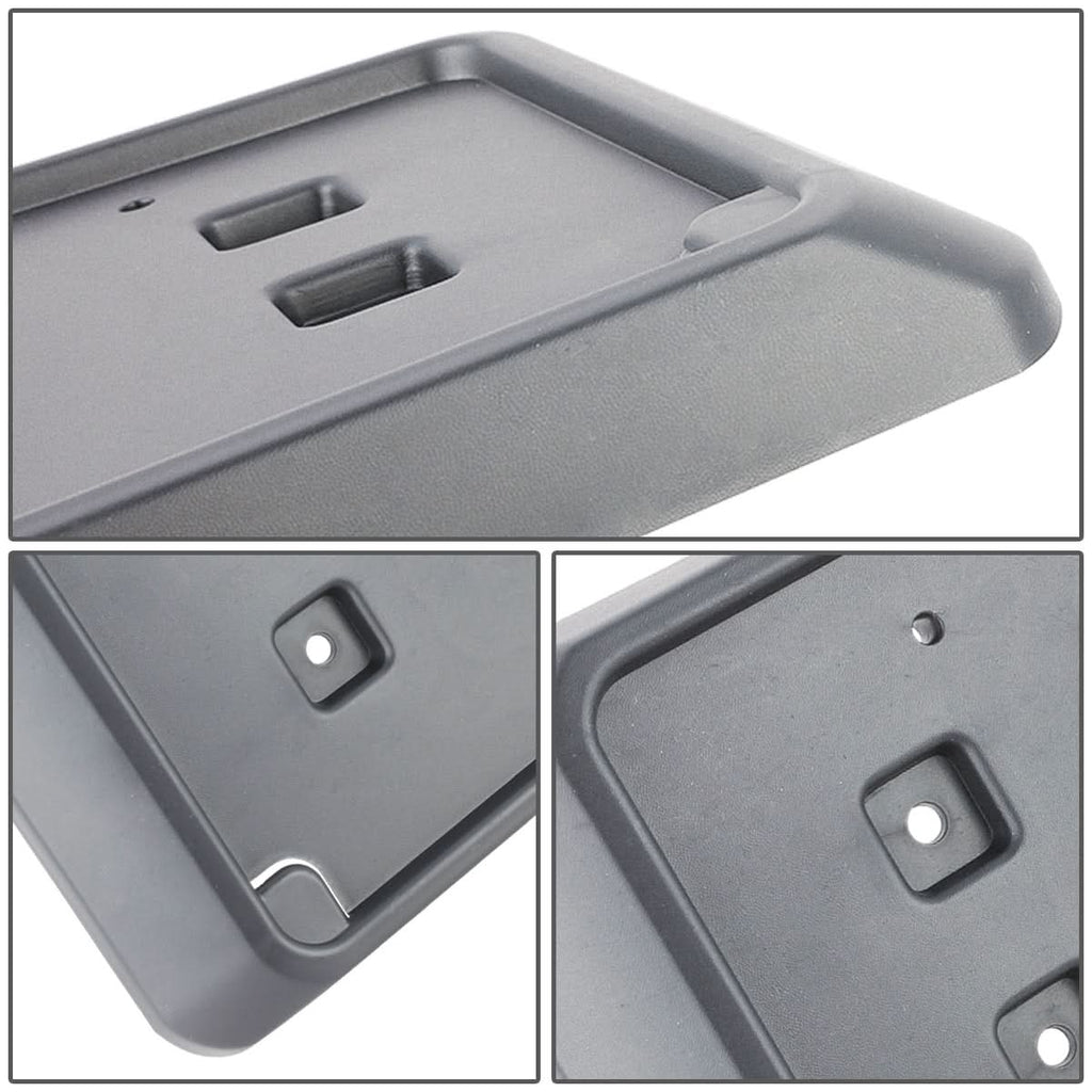 13-18 Jeep Wrangler Front License Plate Mounting Bracket - Black
