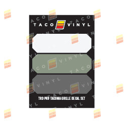 Taco Vinyl Pro Grille Decals