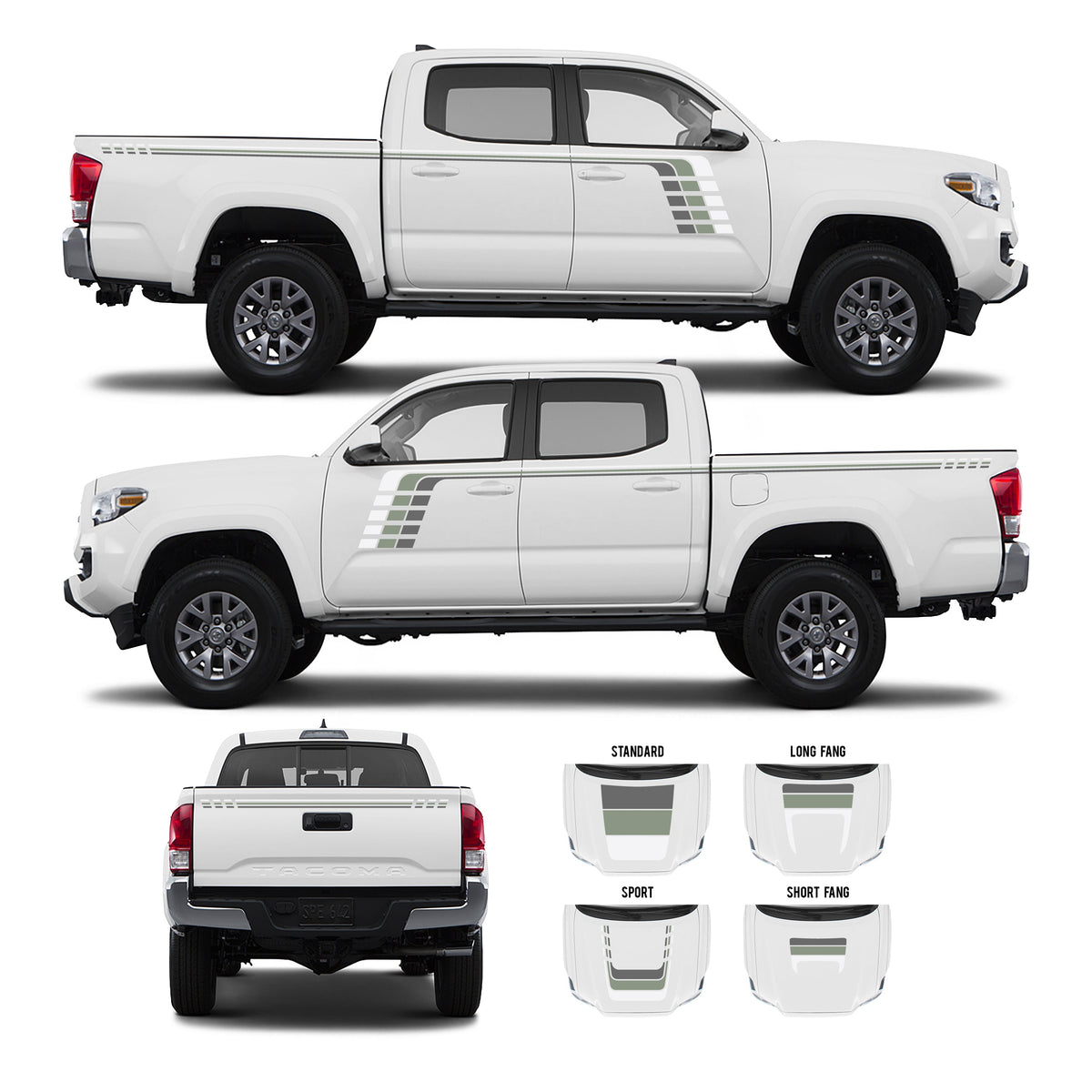 2016-2023 Tacoma Checkered Stripe Kit