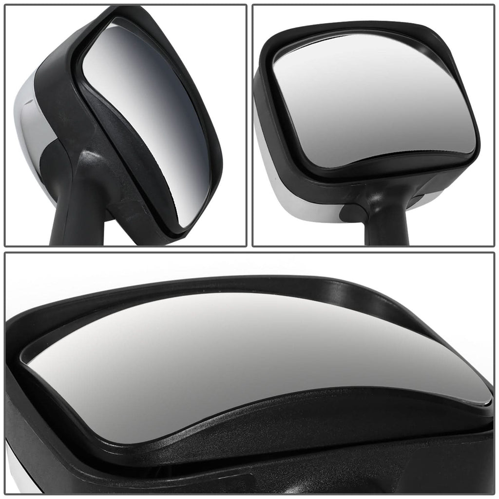 08-17 Freightliner Cascadia Manual Hood Mirror w/ Amber LED Signal