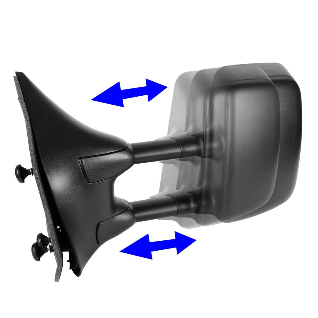 04-13 Nissan Titan Manual Side Mirror - Left Black