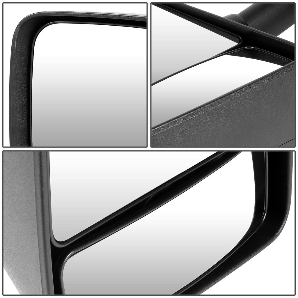04-13 Nissan Titan Manual Side Mirror - Left Black