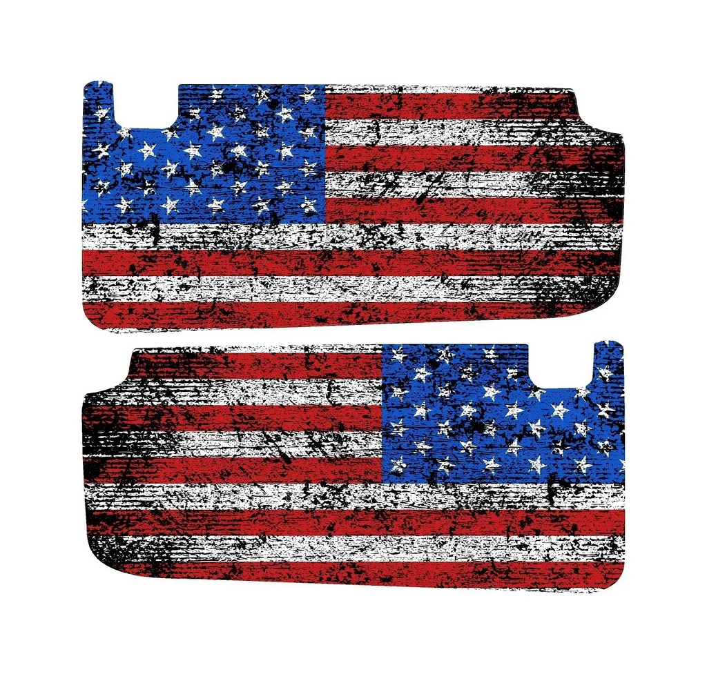 Freedom Series Sun Visor Overlays - 2018+ Wrangler JL / Gladiator JT