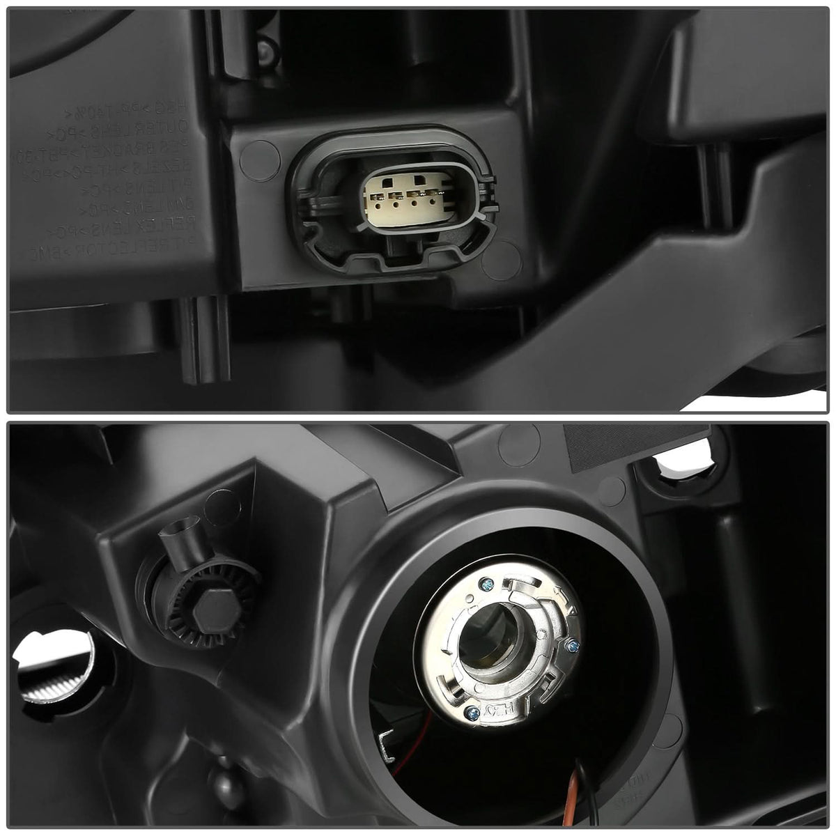 2013-2019 Ford Taurus OE Style Right Headlight - Black Housing