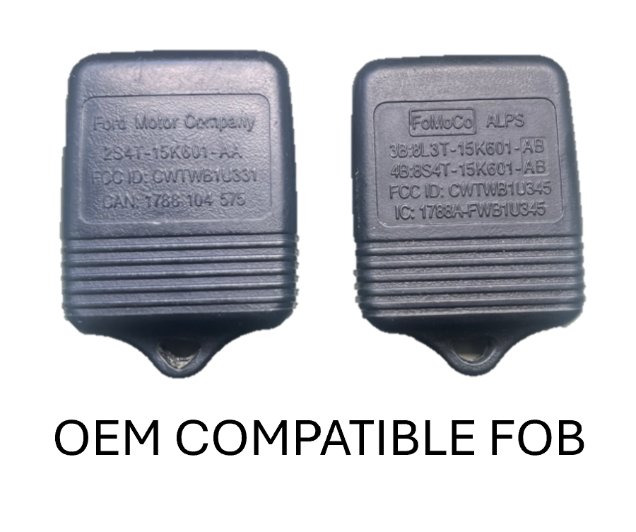 Injection Fob IF033 (Ford 4 Button) - BLACK