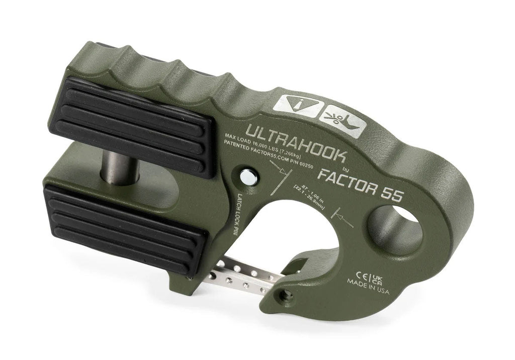 Factor 55 00250-14 OD Green UltraHook - exact manufacturer product photo
