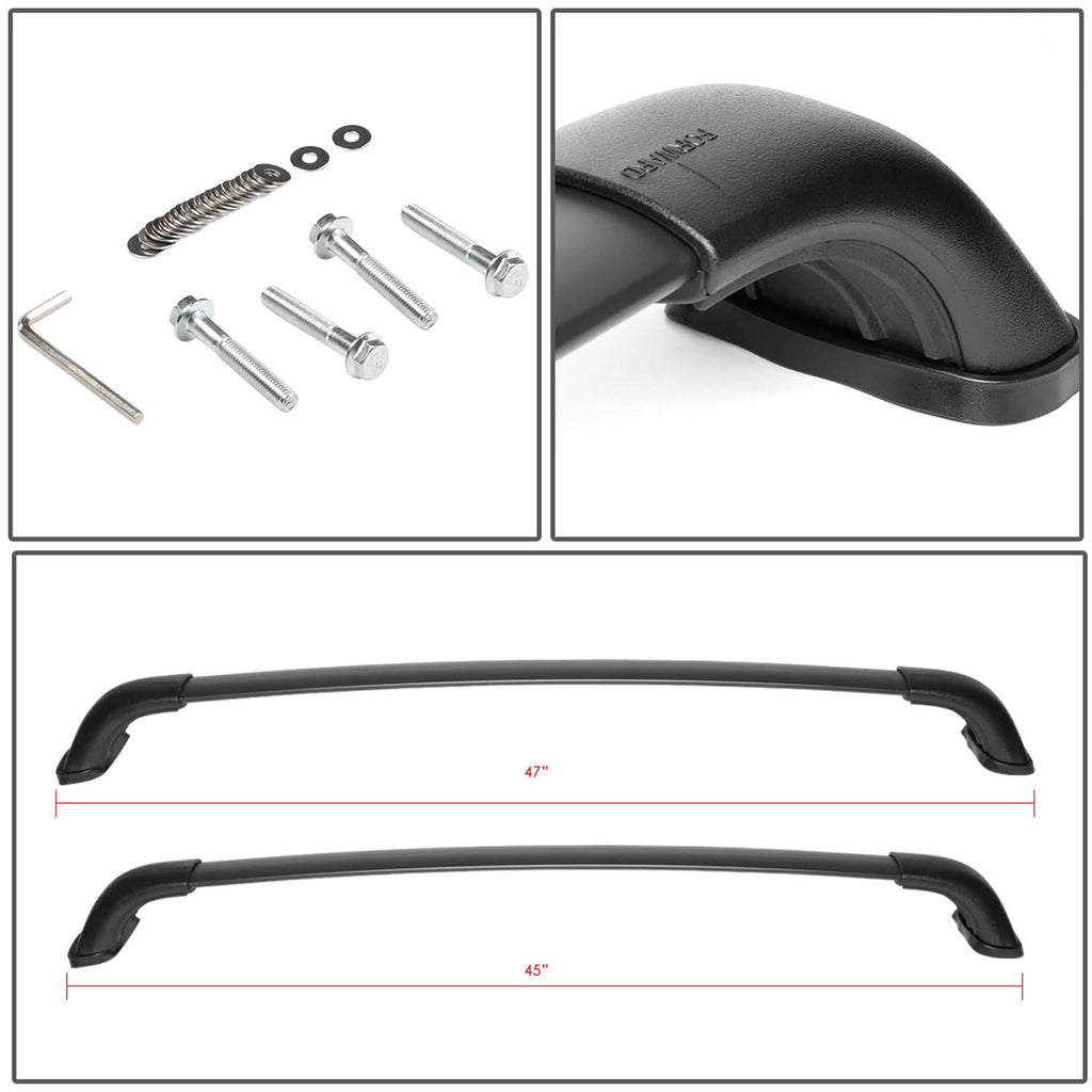 14-18 Toyota Highlander Roof Rack Cross Bars - Aluminum