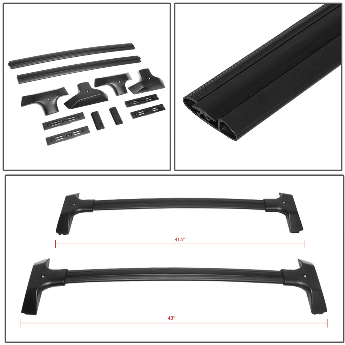 09-17 Chevrolet Traverse OE Style Roof Rack Cross Bar - Aluminum