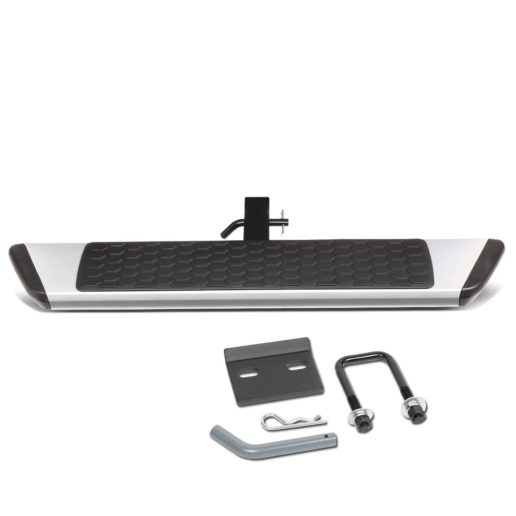 6 Inch Aluminum Hitch Step - Silver