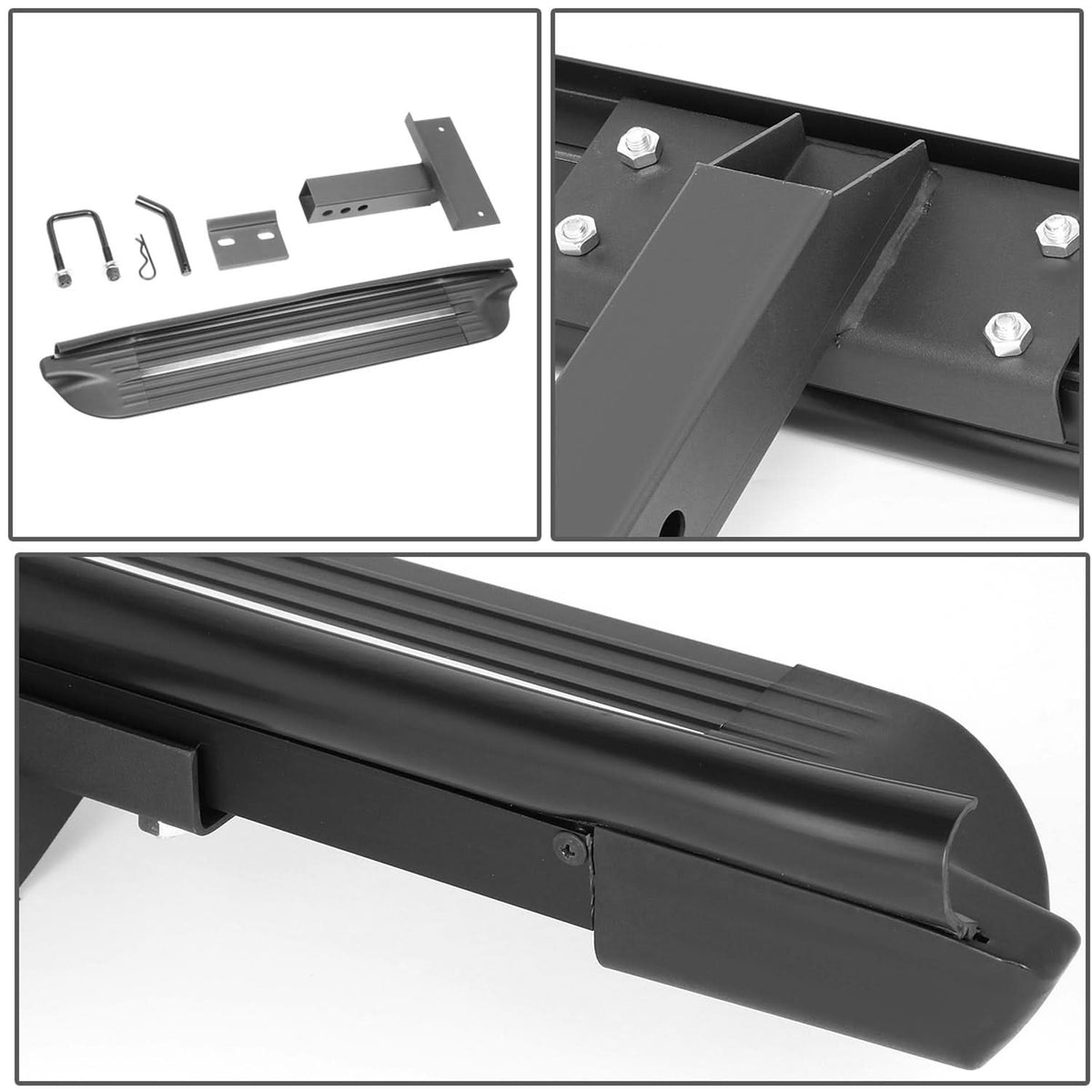 4 Inch Black Hitch Step - 53CM Length