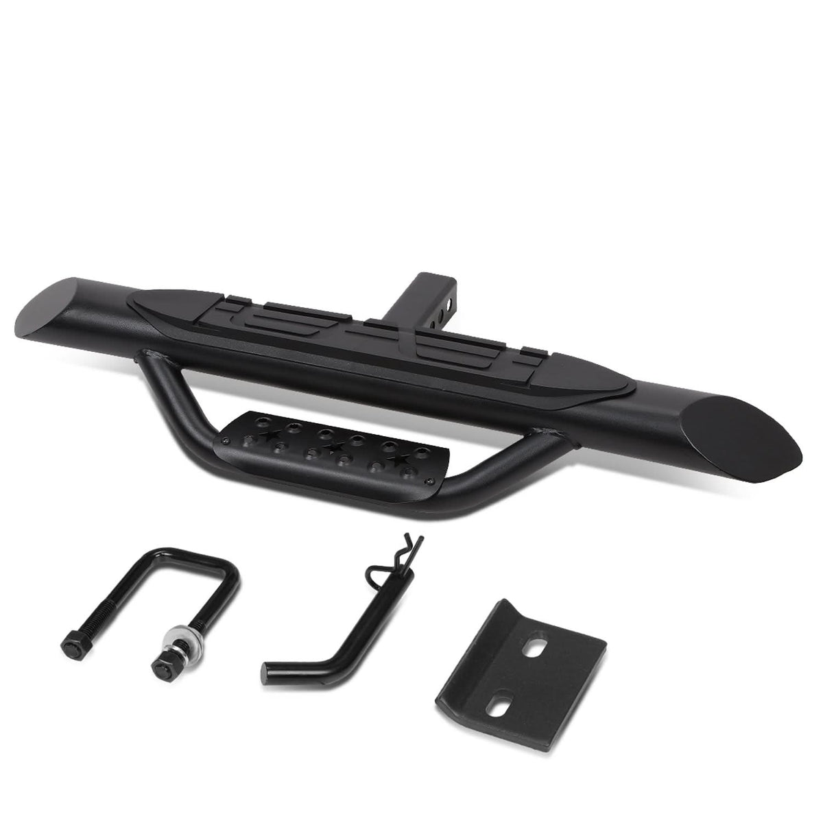 Universal Trailer Hitch Step Bar 36.5" Black 2" Receiver Mount