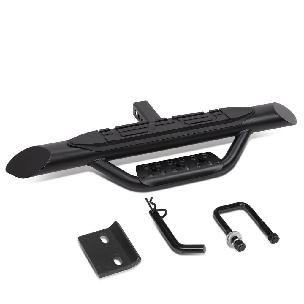 Universal Trailer Hitch Step Bar 36.5" Black 2" Receiver Mount