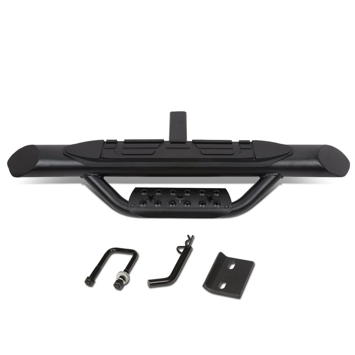 Universal Trailer Hitch Step Bar 36.5" Black 2" Receiver Mount