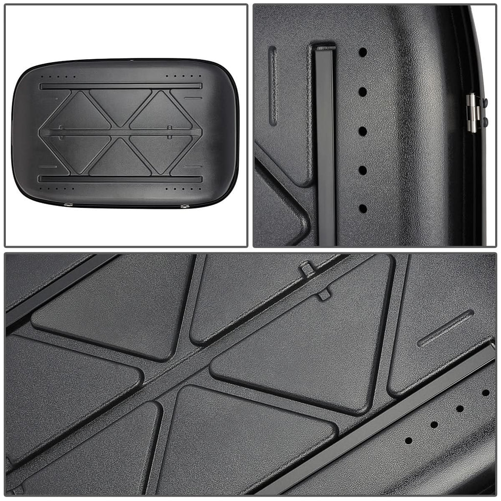 Universal Roof Rack Cargo Box 330L 133cm - Glossy Black