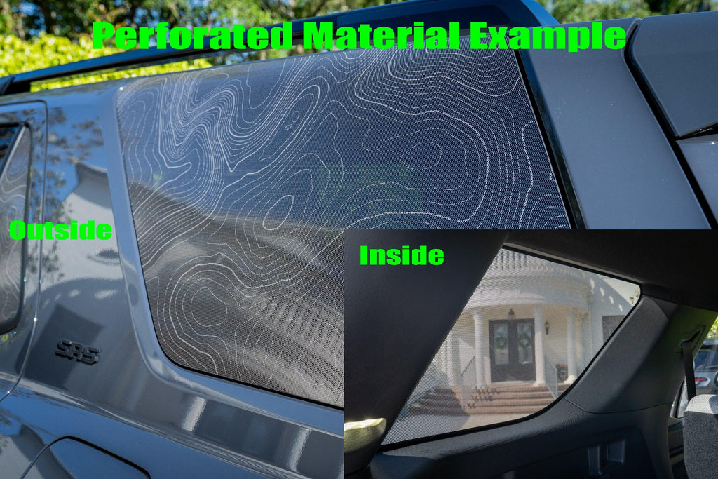 Topo Hardtop Side Window Overlays - 2021+ Bronco 4 Door