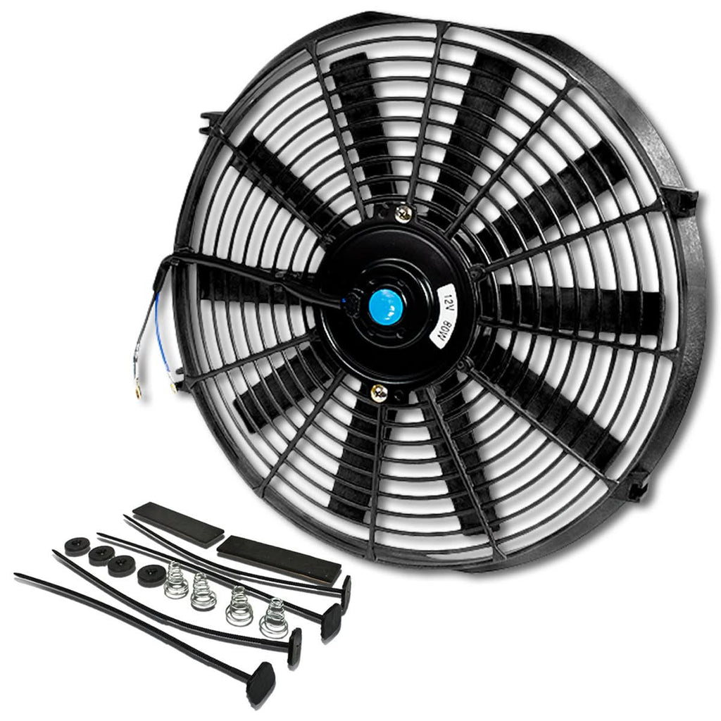 Universal 14" Black Radiator Fan