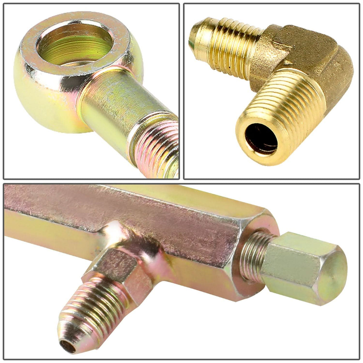 Type 12 Style Oil Feed and Drain Line Kit with Banjo Bolt