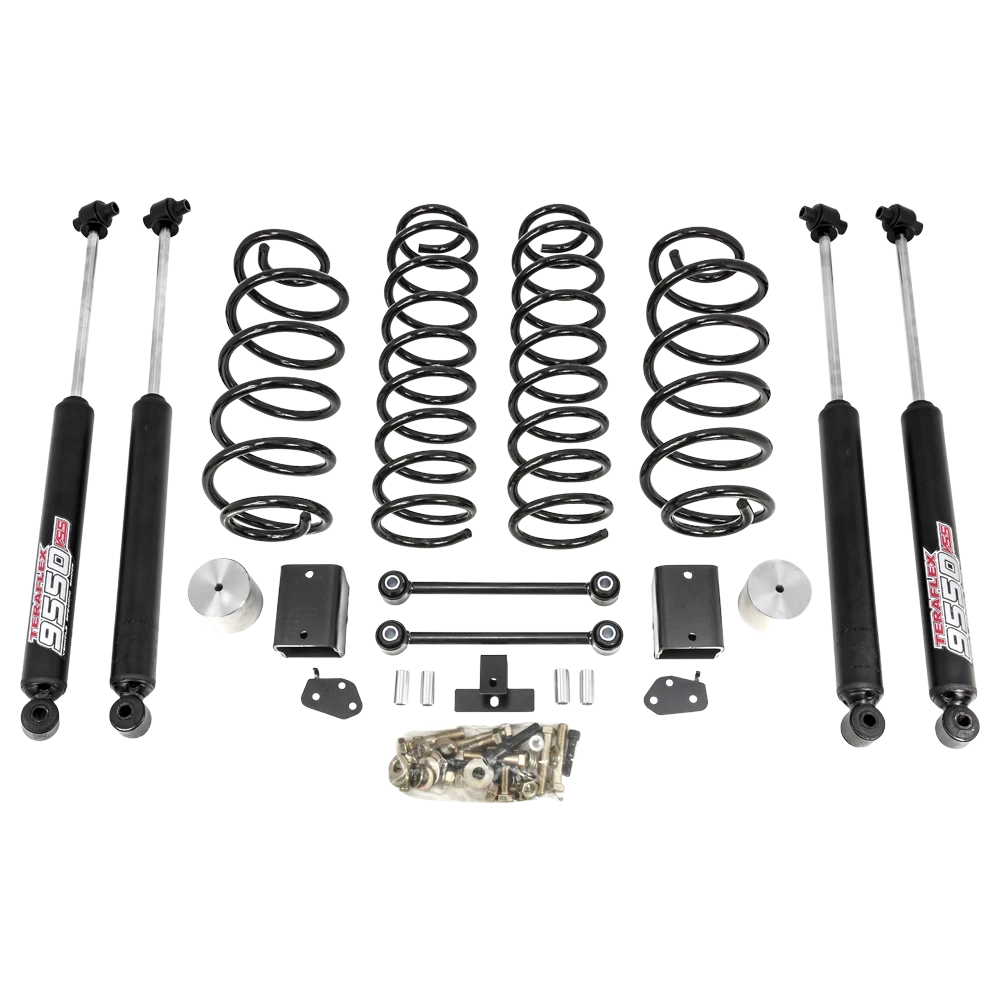 Coil Spring Lift Kit With Teraflex 9550 Shocks 2018-2026 Jeep JL Wrangler