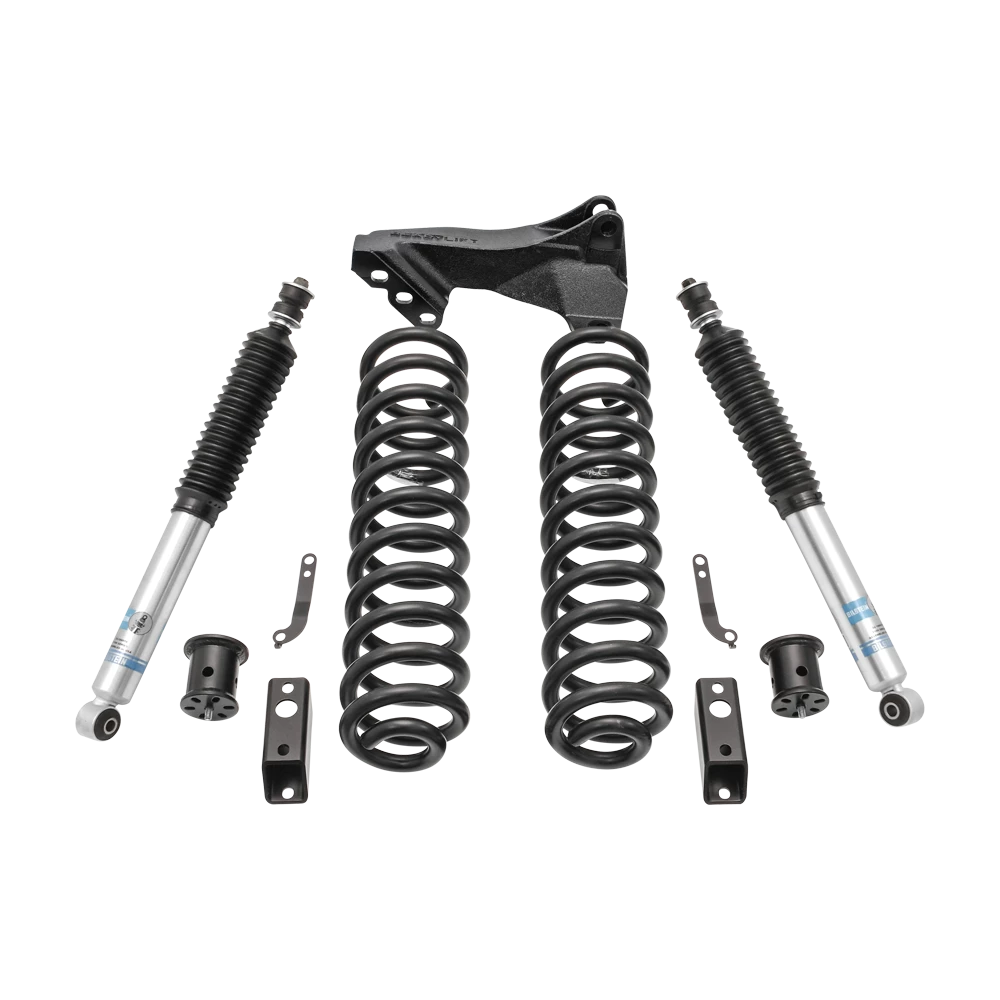 2.5" Coil Spring Front Lift Kit W/Bilstein Shocks - Ford Super Duty Diesel 4WD 2017-2021