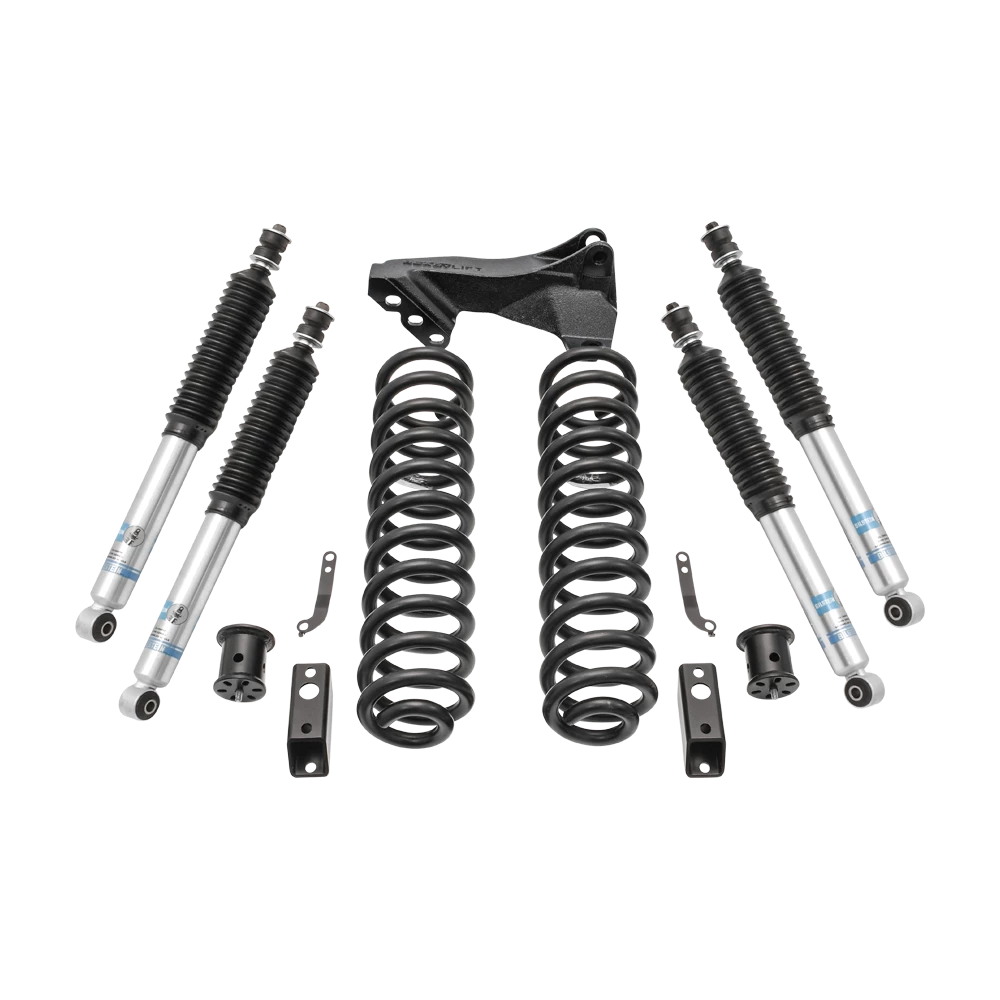 2.5" Coil Spring Front Lift Kit W/Bilstein Shocks Front/Rear - Ford Super Duty Diesel 4WD 2017-2019