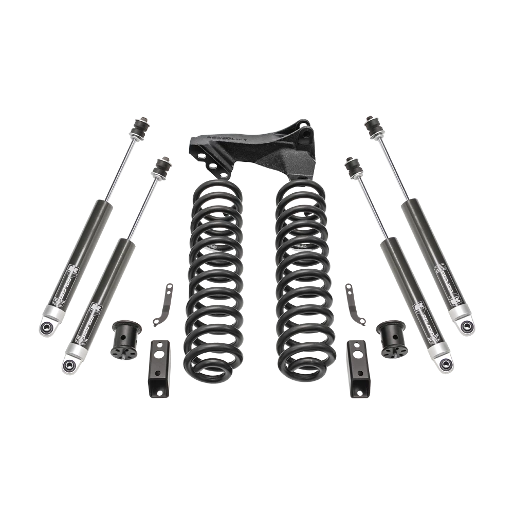 2.5" Coil Spring Front Lift Kit W/Falcon 1.1 Monotube Shocks Front/Rear - Ford Super Duty Diesel 4WD 2011-2016
