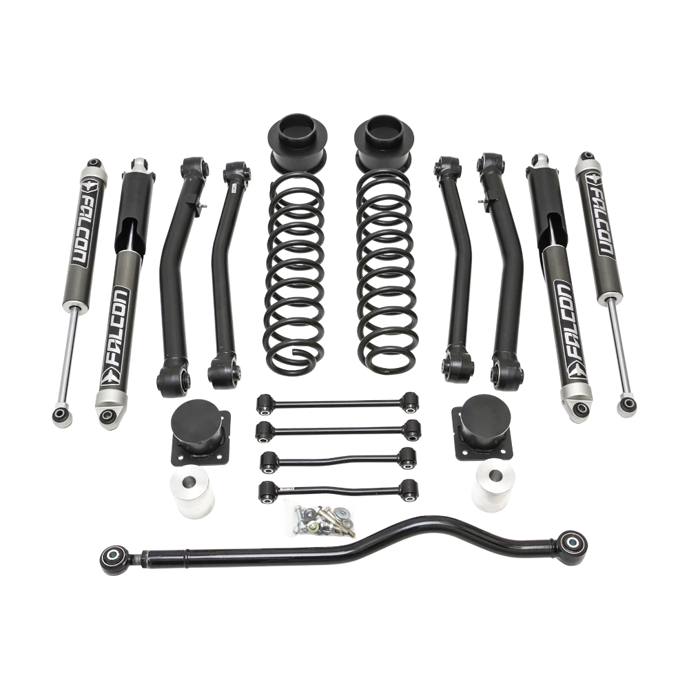 Terrain Flex 4-Arm Kit With Falcon 2.1 Monotube Shocks 2020-2026 Jeep JT Gladiator