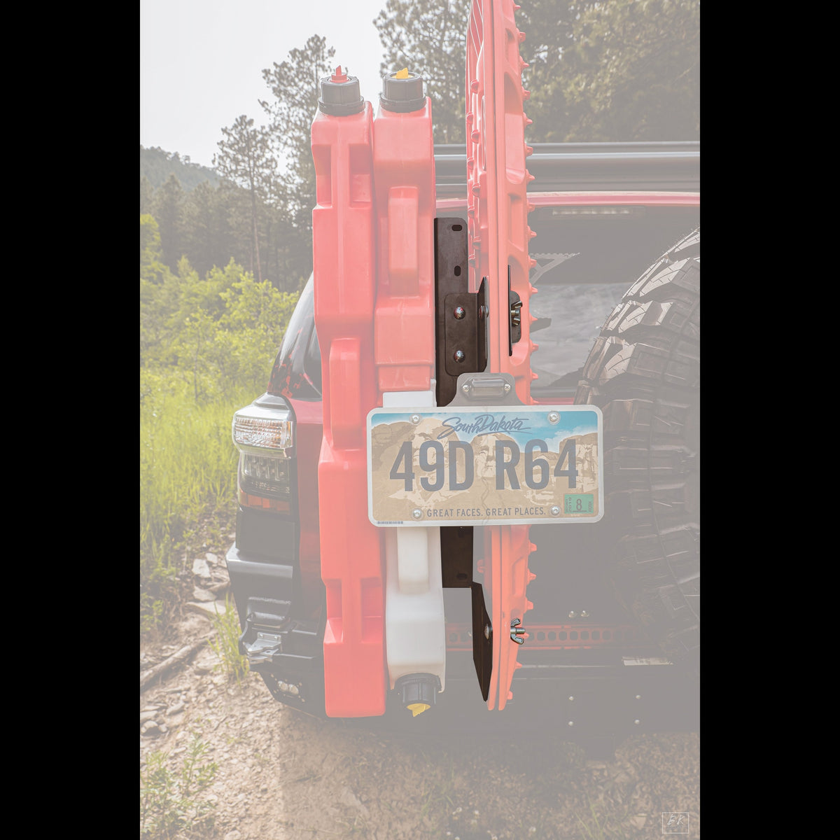 Rotopax / Maxtrax Mount (4Runner Rear Bumper) / Raw (manufacturer reference photo)