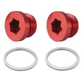 BMW N54 / N55 / S55 Engine Billet Aluminium Oil Thermostat Housing Cover & Plug Kit (Replaces 11617568552)