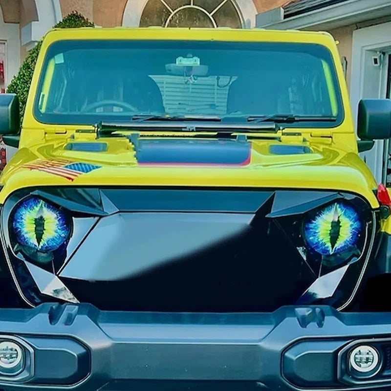 Beast Eyes Headlight Decals – Car & Jeep Headlight Sticker | 6 Colors | Universal Fit