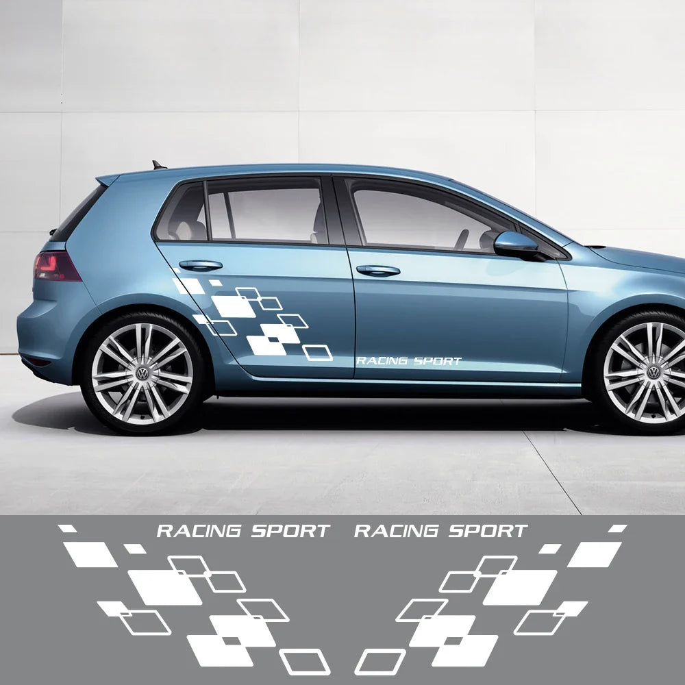 Racing Lattice Graphic Decal for VW Polo / Golf / GTI / R-Line / WRC / TSI | Vinyl Body Sticker