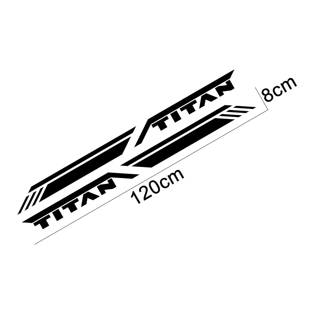 Trunk Side Stripe Decal for Nissan Titan Pro-4X | Pickup Truck Vinyl Graphic