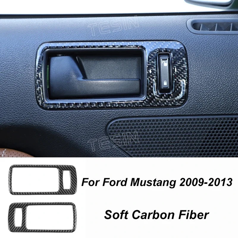 Carbon Fiber Grain Interior & Exterior Decoration Sticker for Ford Mustang (2009-2014) | Kit