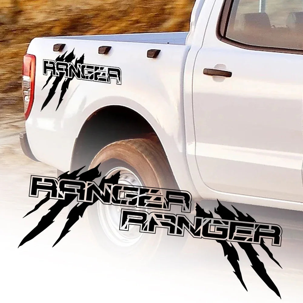 Full Body Side Decal for Ford Ranger Raptor / XLT / XL / Lariat T6 | Pickup Truck Bed Trim Vinyl