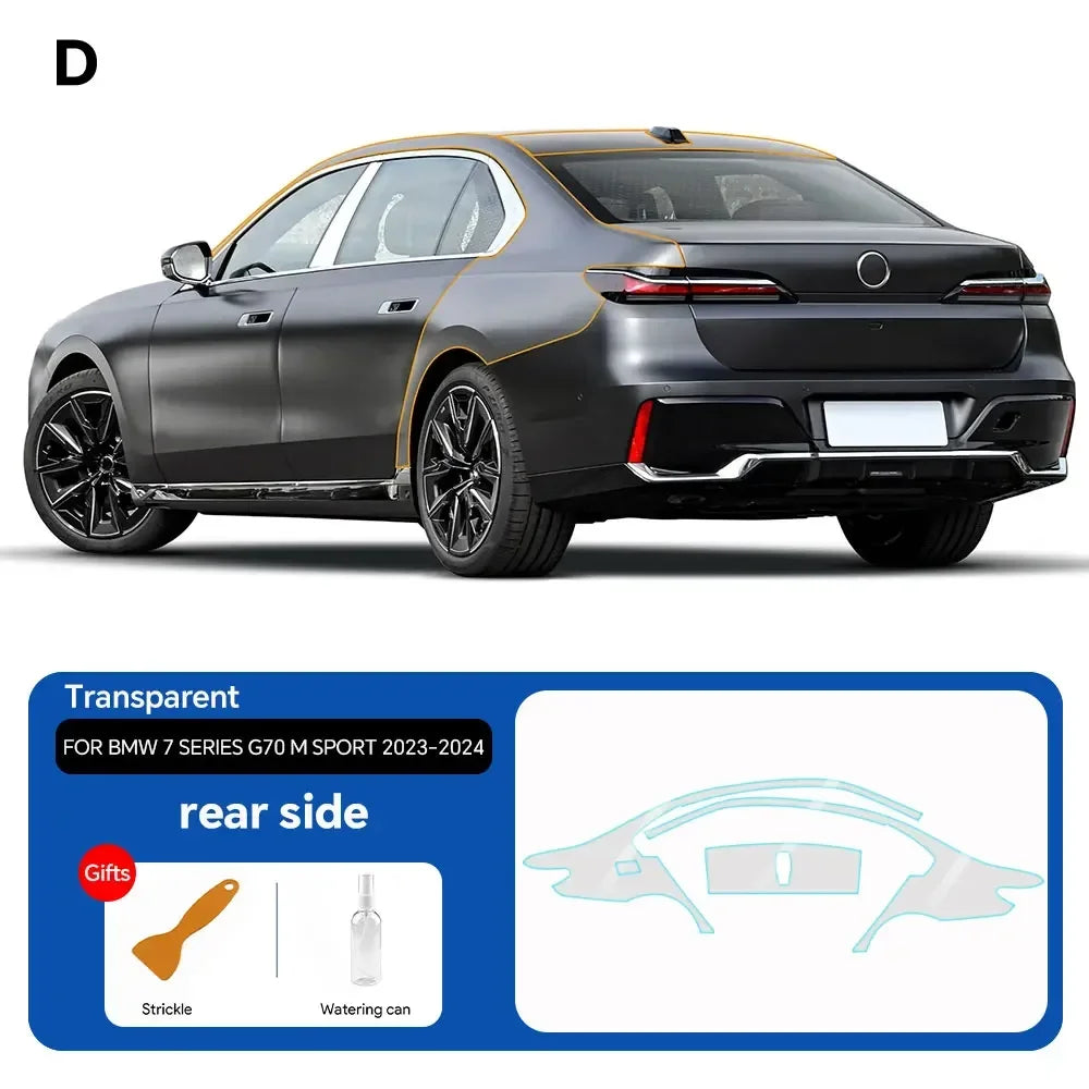 Precut PPF for BMW 7 Series G70 / M Sport (2023–2025) | TPU Paint Protection Film Clear Bra