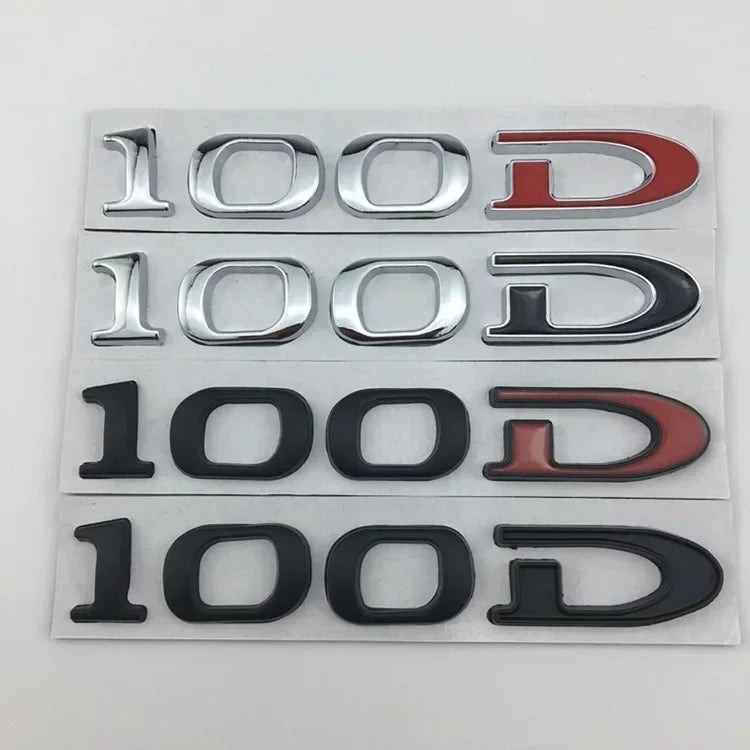Rear Boot Trunk Tailgate Emblem Badge for Tesla Model 3 / S / X / Y | 75D 85D 90D 100D Sticker