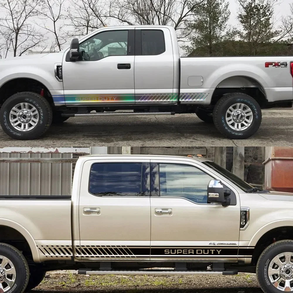Door Side Body Stripe Decal for Ford Super Duty F-250 / F-350 / F-450 | Vinyl Truck Sticker 2-Pack
