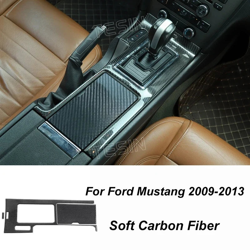 Carbon Fiber Grain Interior & Exterior Decoration Sticker for Ford Mustang (2009-2014) | Kit