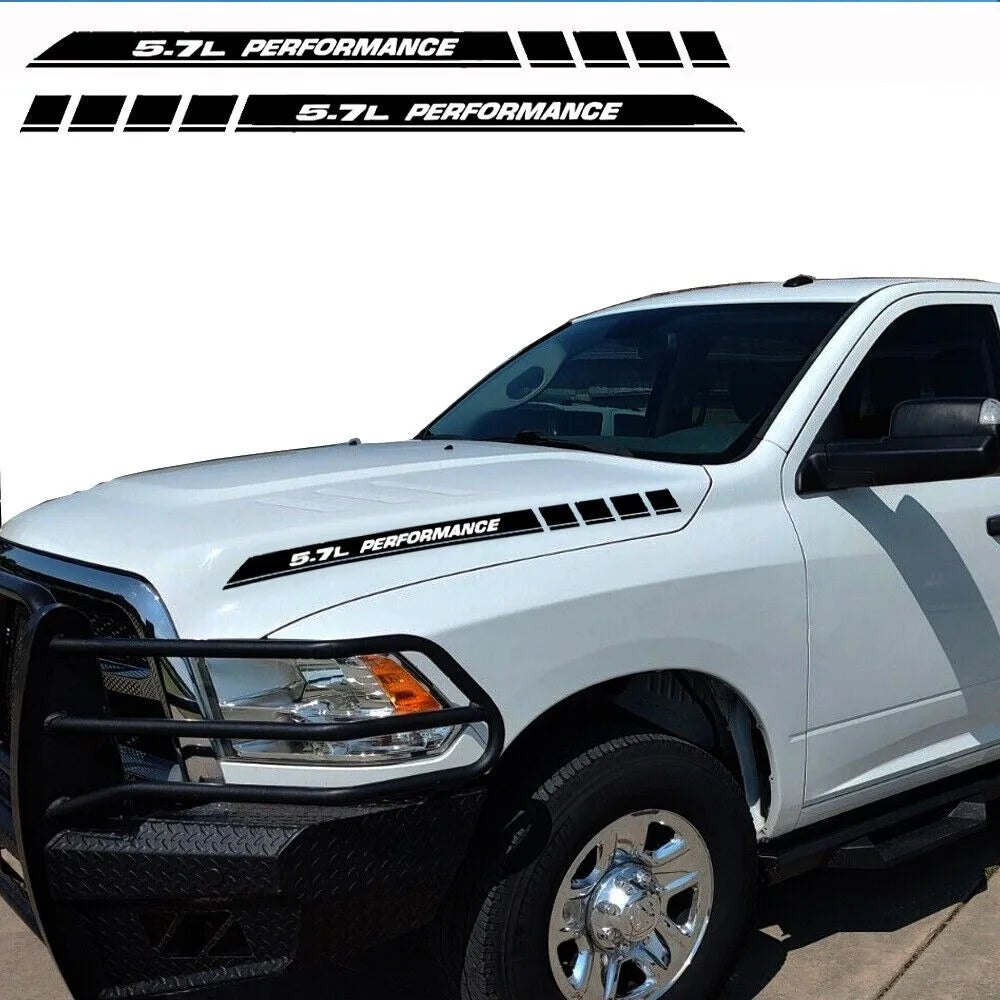 5.7L Performance Hood Vinyl Decal Emblem for Dodge RAM 1500 / 2500 | Truck Graphic Sticker