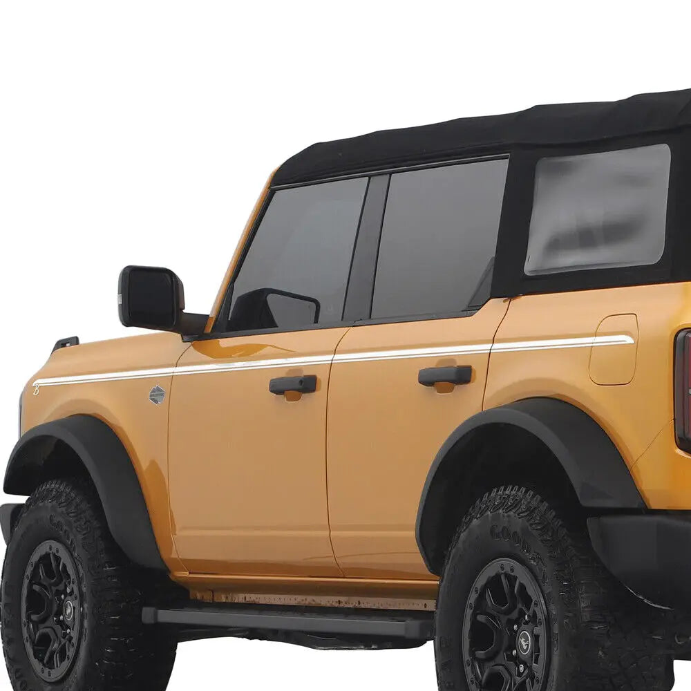 Upper Door Side Line Stripe Decal for Ford Bronco 2/4-Door (2021–2022) | 2-Piece Vinyl Sticker Set
