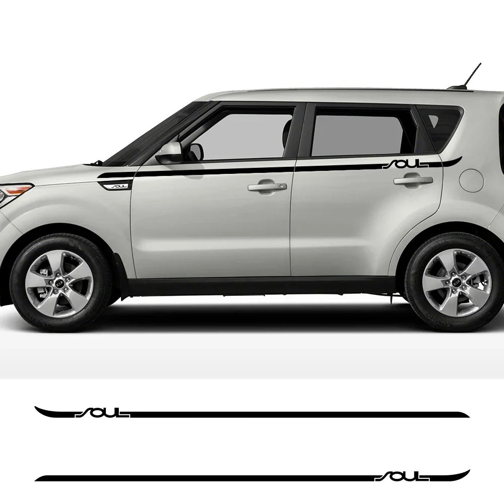 Side Body Waistline Stripe Decal for Kia Soul (Gen 1, 2, 3 & EV) | Vinyl Film Graphics