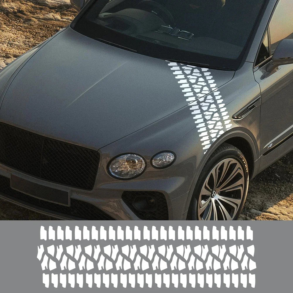 Off-Road Adventure Tracks Vinyl Graphic Decal – Hood, Door, Side & Tail | 2 Sizes, 12 Finishes | Universal Fit