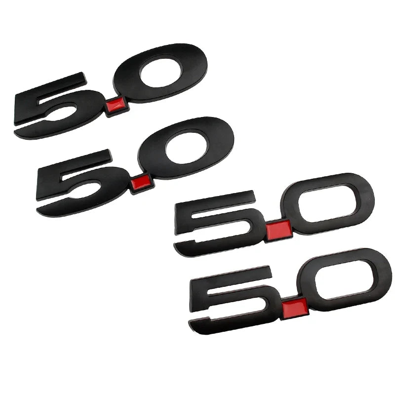 3D Metal 5.0 Logo Emblem for Ford Mustang GT / GT50 (2015-2021) | Badge Sticker