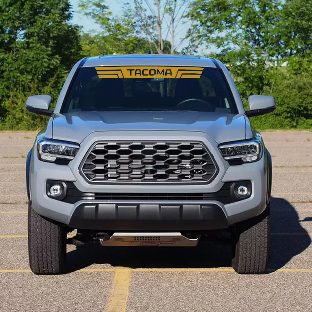 Front Windshield Graphic Decal for Toyota Tacoma | Custom Logo Vinyl Truck Sticker
