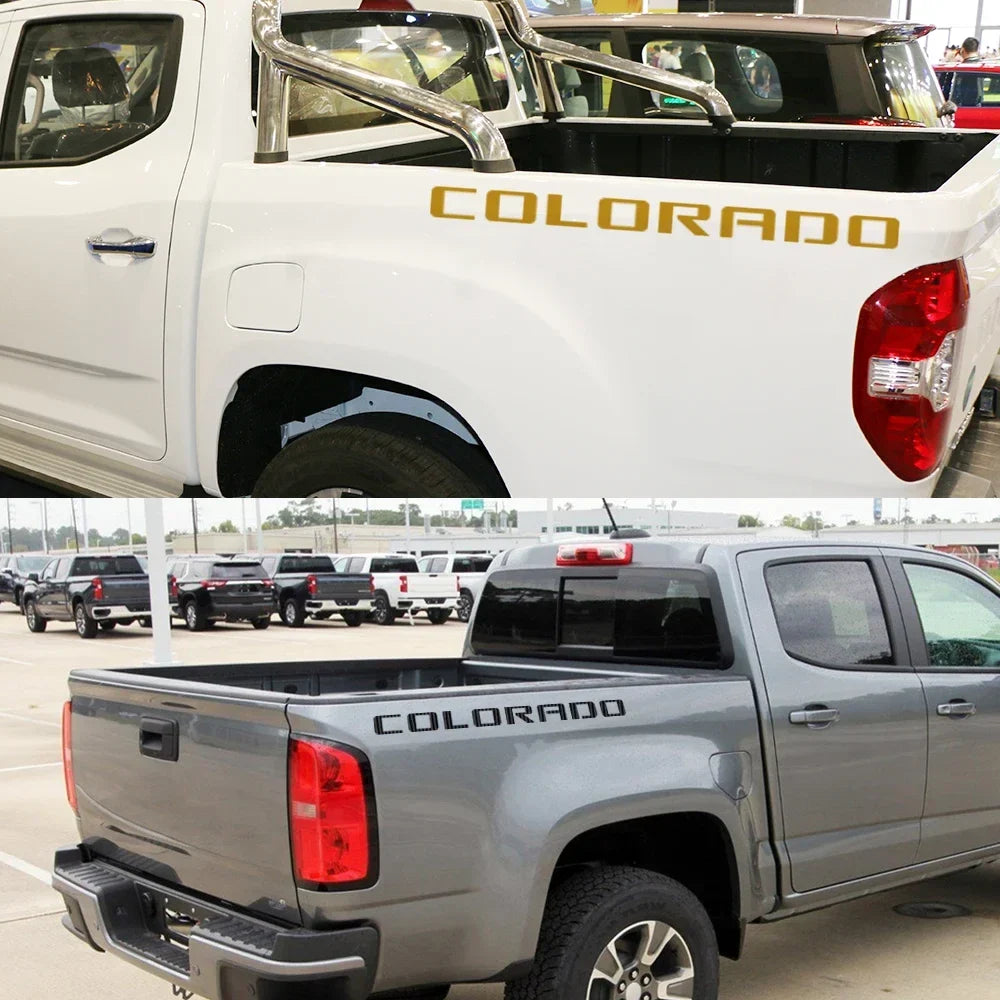 Rear Trunk Side Decal for Chevrolet Colorado | 2-Piece Pickup Truck Vinyl Graphic
