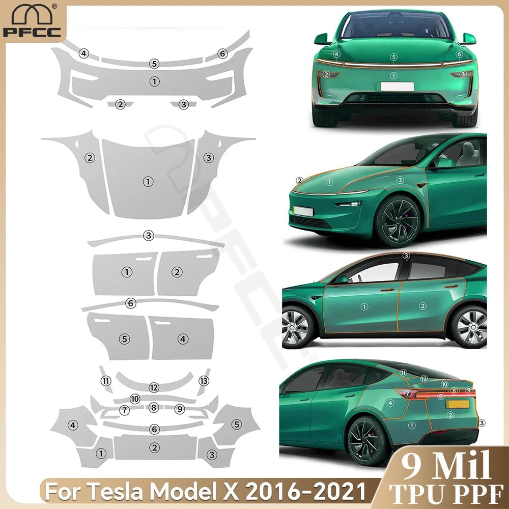 Precut PPF for Tesla Model Y Juniper (2025–2026) | 9-Mil TPU Scratch-Resistant Paint Protection